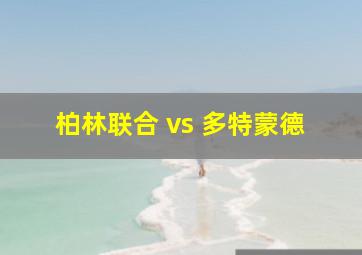 柏林联合 vs 多特蒙德